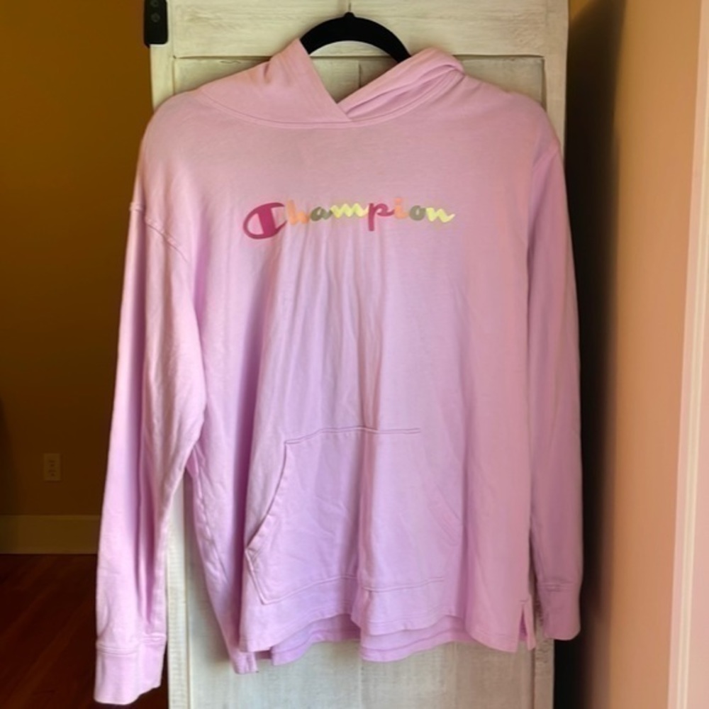 Champion pink hoodie size medium